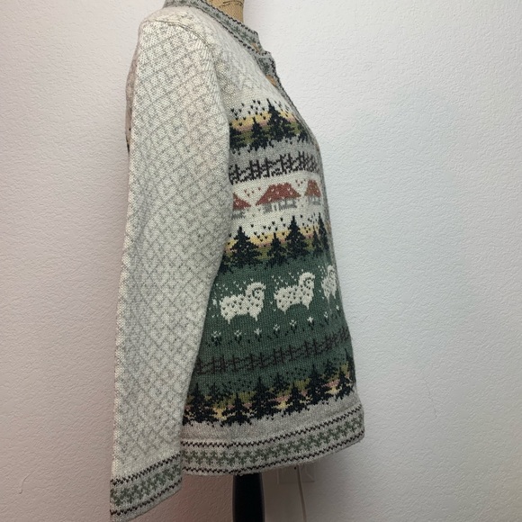 Cottage Core wool cardigan fairy tale cute cozy - Picture 4 of 7